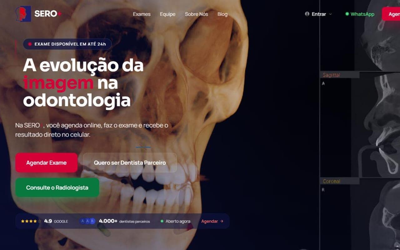 Captura do projeto SERO+ em produção